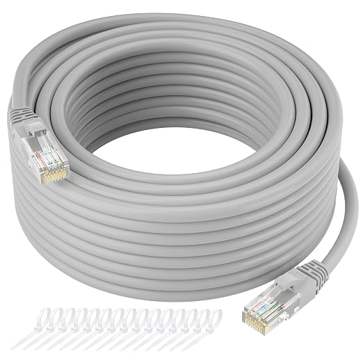 Cat5e Ethernet Cable 300 FT, Long Cat 5e Internet Cable, Standard RJ45 Connector by Kxable