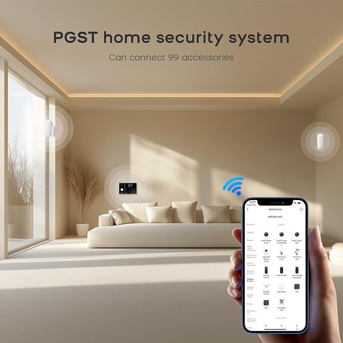 PGST Security Alarm System 99+3 Zone Auto Dial WiFi+GSM/4G Home Burglar - Image 9