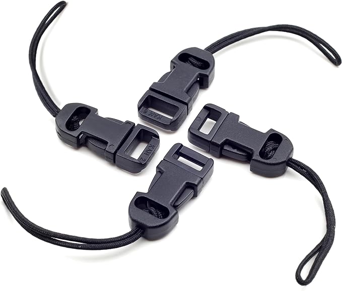 Padwa Lifestyle 4 Pcs Black Quick Release Camera Strap QD Loops Connector by PadwaLifestyleCameraStrap