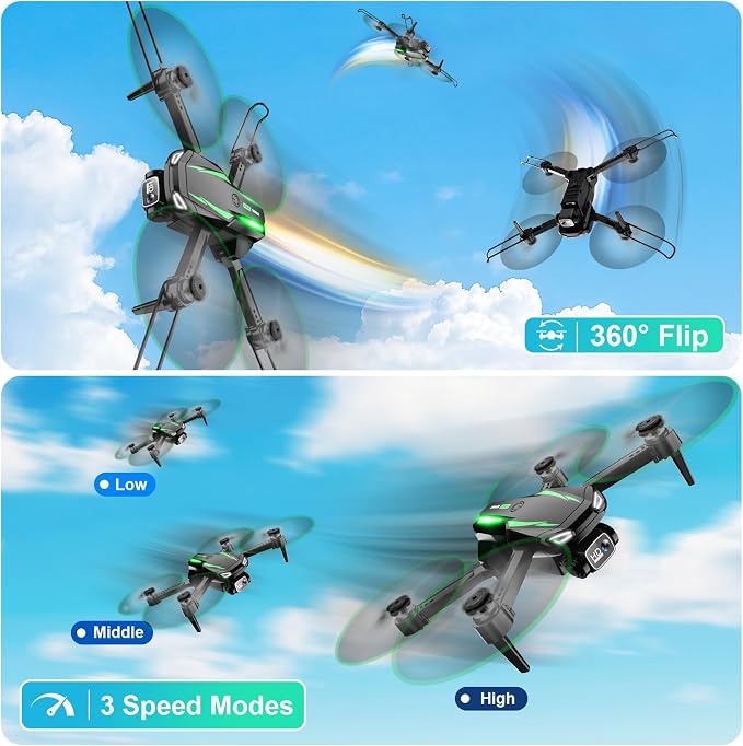 Drone with Camera, 1080P HD FPV Foldable Drone - Image 3