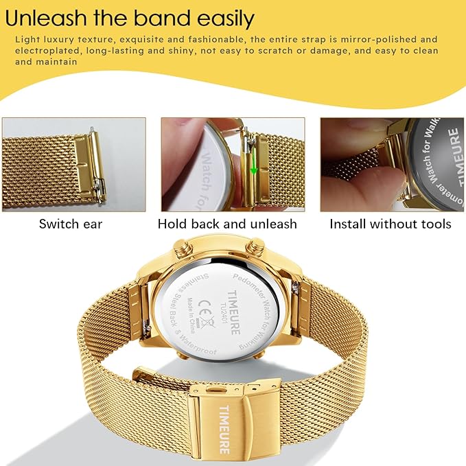 Women's Step Counter Pedometer Watch - Image 9