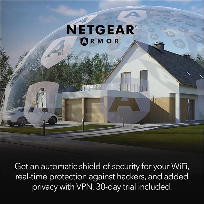 NETGEAR Nighthawk Dual-Band WiFi 7 Router – Security Features, BE6500 Wireless - Image 7