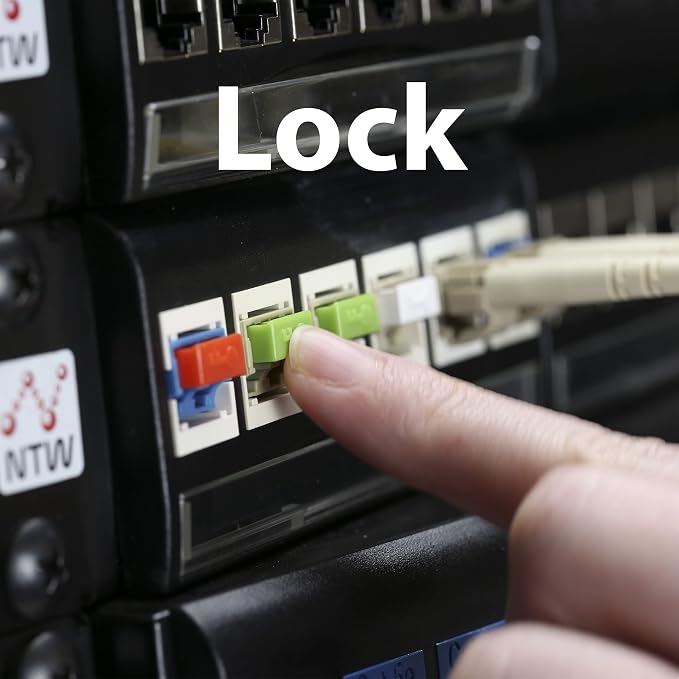 NTW NL-LCPBK10-GN Net-Lock Locking LC Port/Dust Blocker - Image 7