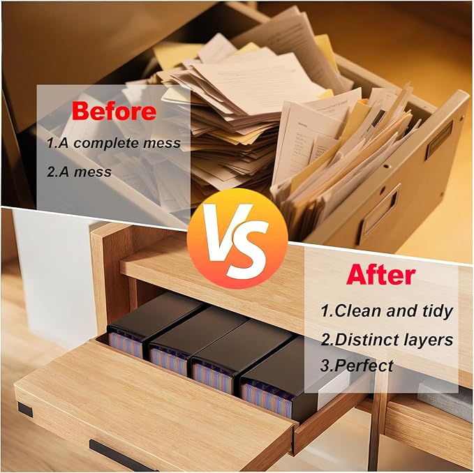 Accordion File Organizer,13 Pockets Expanding File Folder with Blank Labels,Portable Monthly Paper Bill Tax Receipt Organizer,Desktop Folders A4 Letter Paper Document Storage Organize,Black