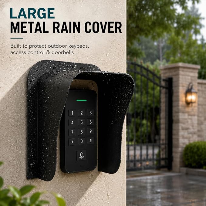 2 Pack Ring Doorbell Cover Weatherproof, Large Metal Ring Doorbell Protector - Image 7
