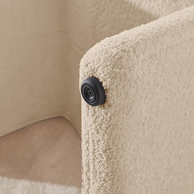 Large Footstool Ottoman, Multi-Functional Modern Foot Stool, Sofa Footrest Extra Seating for Living Room, Entryway, Hallways and Bedrooms, Large, Camel