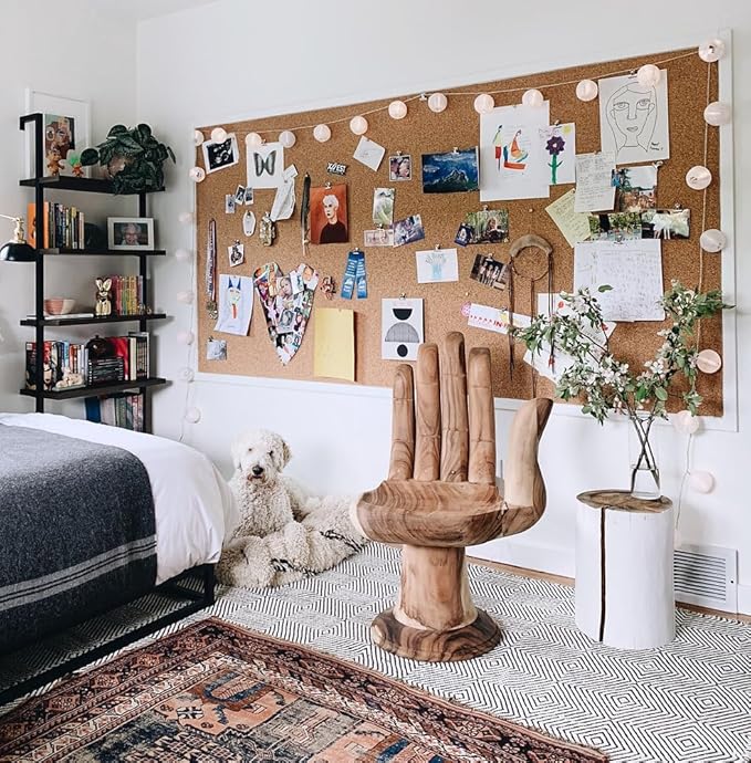 Manton Cork Premium Cork Roll - 3’ x 8’ x 1/4”, 100% Natural Facing Grade Material, Custom Cut Cork for Home, School, and Office Walls & Bulletin Boards