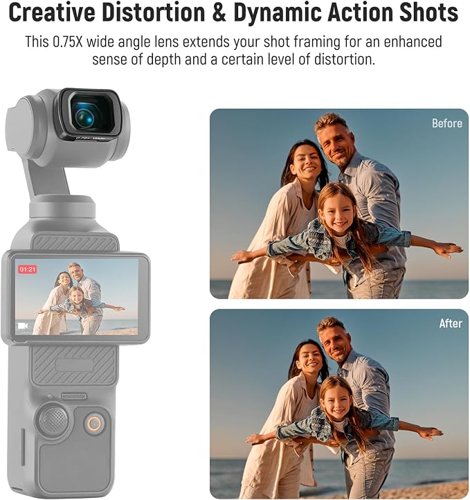 NEEWER 0.75x 108° FOV Wide Angle Lens Compatible - Image 4