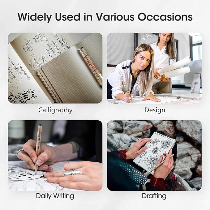 Micro Fineliner Set – 3 size Archival Ink pens for Technical Drawing, Anime & Sketching – Artists, Architects & Illustrators