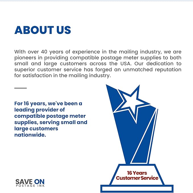 Save On Postage Ink 765-9 Compatible PB 765-9 SendPro MailStation Postage Meter Ink - Compatible PB Postage Meter Ink Cartridge for DM 300c, 400c, 450c and 475c | 2 Pack