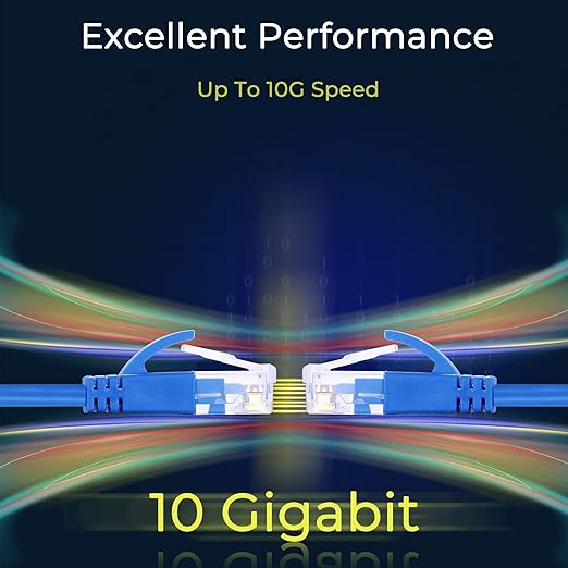 Rapink Patch Cables Cat6a 1ft Slim, Cat6a Ethernet Patch Cable 10G Support - Image 5