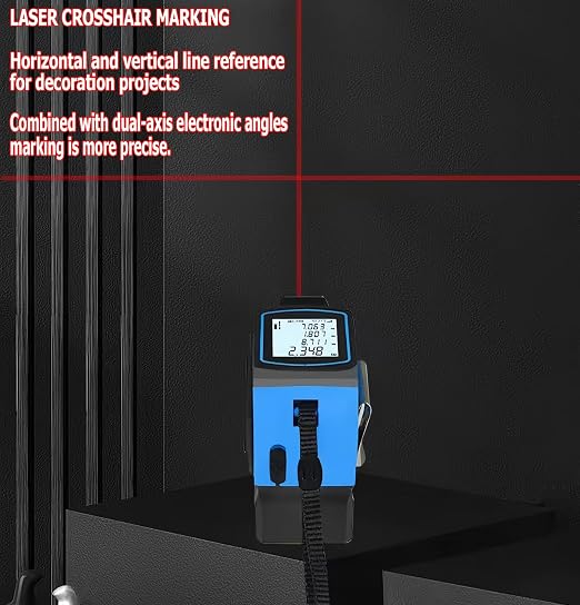 tape measure 4-in-1 laser Digital Measuring Tape & 60m/197ft Laser Distance - Image 5
