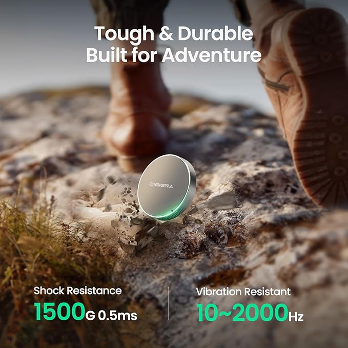 2TB Magnetic Portable SSD, External Solid State Drives with USB-C 3.2 Gen 2x2, Speed Up to 2000MB/s, Compact & Durable, Compatible with iPhone 15/16 Series and Other USB-C Devices, Grey