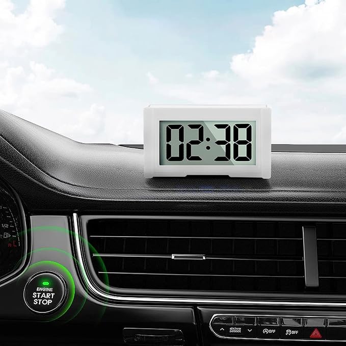 YOUNGFLY Small Digital Clock, Vehicle Adhesive Clock - Image 3