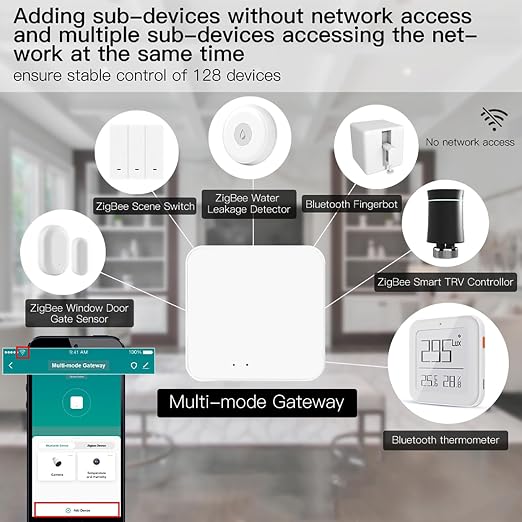 Smart Multi-Mode Gateway: ZigBee 3.0 & Bluetooth & Mesh Hub, App Remote Control - Image 5