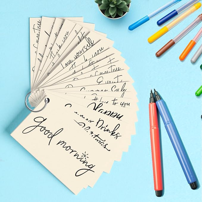 100 Pack 4x6 Ivory Cardstock Blank Index Cards, Goefun 80lb Heavyweight Cream Cardstock Unlined Notecards for Invatations, Postcards, Photo Paper, Recipe Cards