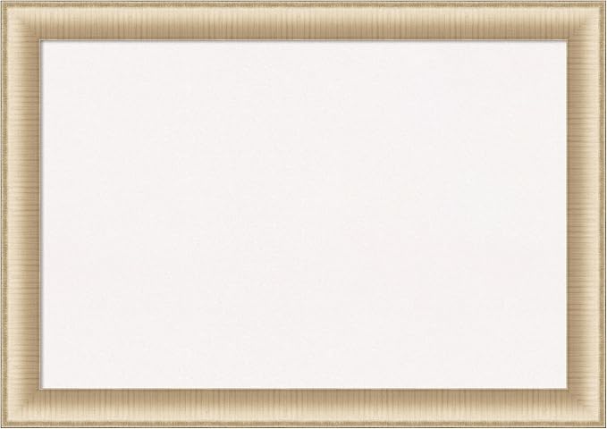 Amanti Art White Cork Board for Wall, 29x41 Vision Board with Gold Frame, Large Corkboard Office Decor for Home Organization, Casual Corkboard Pinboard to display items for home organization