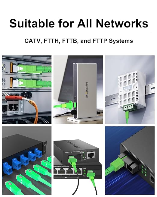 12 Meters SC/APC to SC/APC Fiber Patch Cable, Armored Single Mode Cable - Image 5