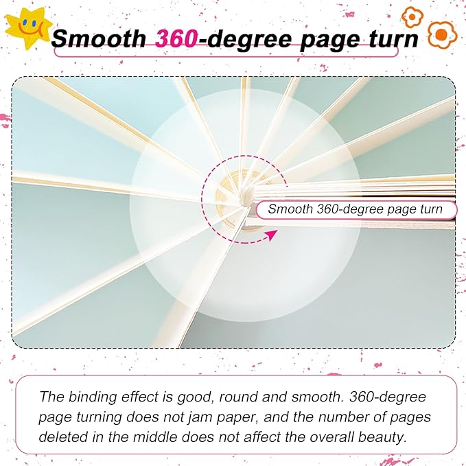 30Pcs Metal Double Loop Binding Wires Double Spiral Binding Ring Coil, 9/16" 23 Holes, 2:1 Pitch Cinch Binding Machine Wire for Teacher Student Document Notebook File Making (Iridescence)