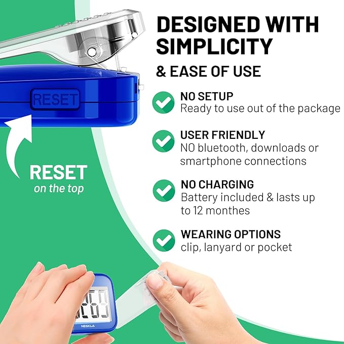 3D Pedometer for Walking, Simple Step Counter - Image 3