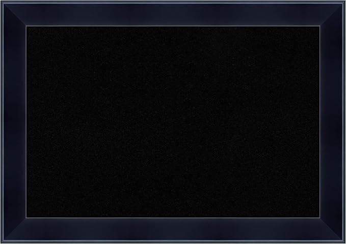 Amanti Art Black Cork Board for Wall, 14x20 Vision Board with Black Wood Frame, Small Corkboard Office Decor for Home Organization, Modern Corkboard Pinboard to Display Items for Home Organization in