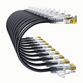 Cat6a Patch Cables 5ft Slim, Cat6 Ethernet Patch Cable Pure Copper, Flexible by 10Gsupxsel