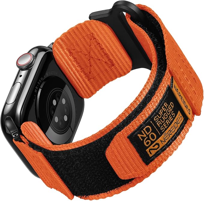 Nereides Compatible with Apple Watch Band Ultra 3/2/1, Nylon Sports Strap with by NEREIDES