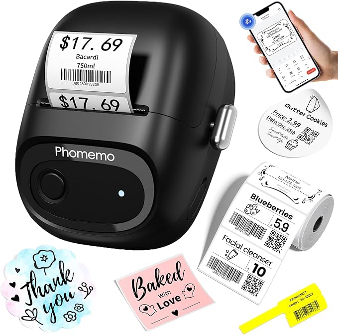 Phomemo Label Maker, M160 Bluetooth Address Label Printer by Phomemo