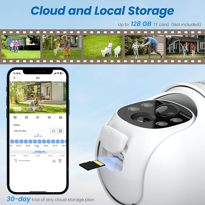 2K Cameras for Home Security-2.4G WiFi Outdoor Camera Wireless Solar/Battery - Image 7