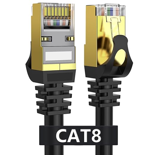 Dacrown Cat 8 Ethernet Cable 25 ft Shielded, Indoor&Outdoor, Heavy Duty High by Dacrown