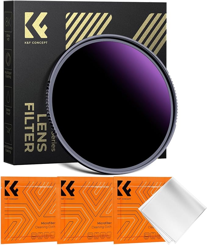 K&F CONCEPT 95mm ND1000000 ND Lens Filter Solar Eclipse Neutral Density Camera by KFCONCEPT