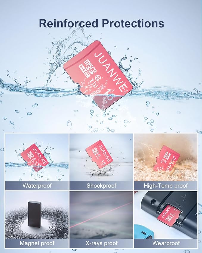 JUANWE 16GB Micro SD Card 3 Pack microSDHC Memory Card - Image 6