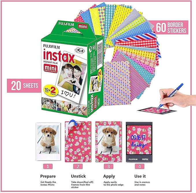 Fujifilm Instax Mini 12 Instant Camera Mint Green + Shutter Compatible Carrying - Image 3