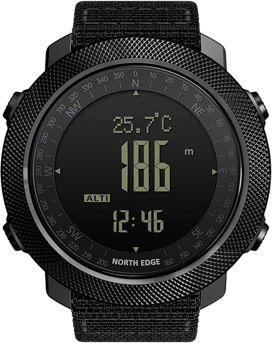 NORTH EDGE Military Watch for Men Large Face Tactical Survival Digital Wrist by NORTH+EDGE