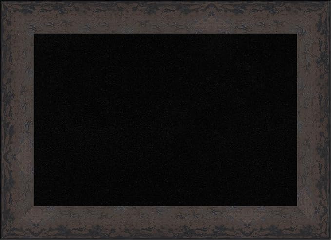 Amanti Art Black Cork Board for Wall, 21x29 Vision Board with Black Wood Frame, Medium Corkboard Office Decor for Home Organization, Modern Corkboard Pinboard to Display Items for Home Organization