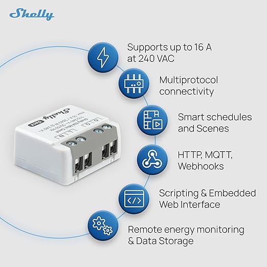Shelly EM Mini Gen4 | Wi-Fi, Matter Smart Energy Meter, 1-Channel 16 A | Home - Image 4