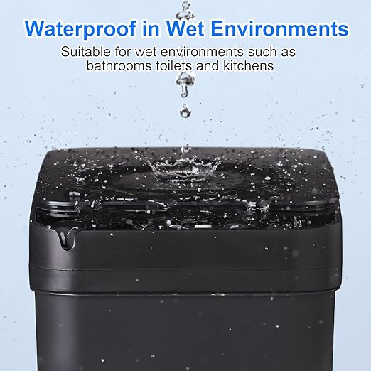 Anborry Bathroom Automatic Trash Can 2 Pack 2.2 Gal & 4 Gal Touchless Motion - Image 3