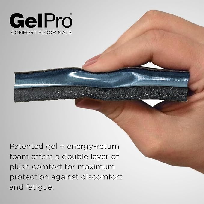 GelPro Elite Premium Gel + Foam 3/4" Thick Anti-Fatigue Floor Mat Citrus-20" x 36", Taryn Sunny Citrus