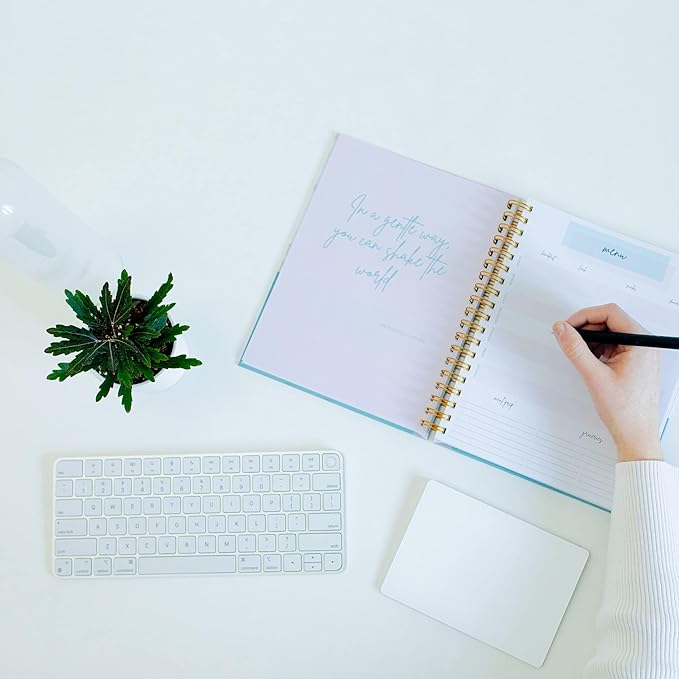 Pland Studio All-In-One 90 Day Goal Planner, Quarterly Planner, Guided Journal with Prompts, Daily Journal Notebook and Hourly Planner! Fitness, Self Care Wellness, Productivity, Mental Health, ADHD, Gratitude Journal