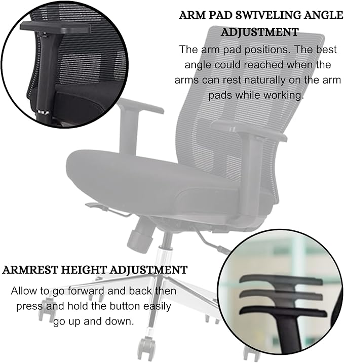 Ergonomic Conference Room Chair Mesh Back with Seat Slide - Adjustable Lumbar Support Computer Desk Chair with Height Adjustable Arms - 5-Star Polished Aluminum Base (Pack of 10)