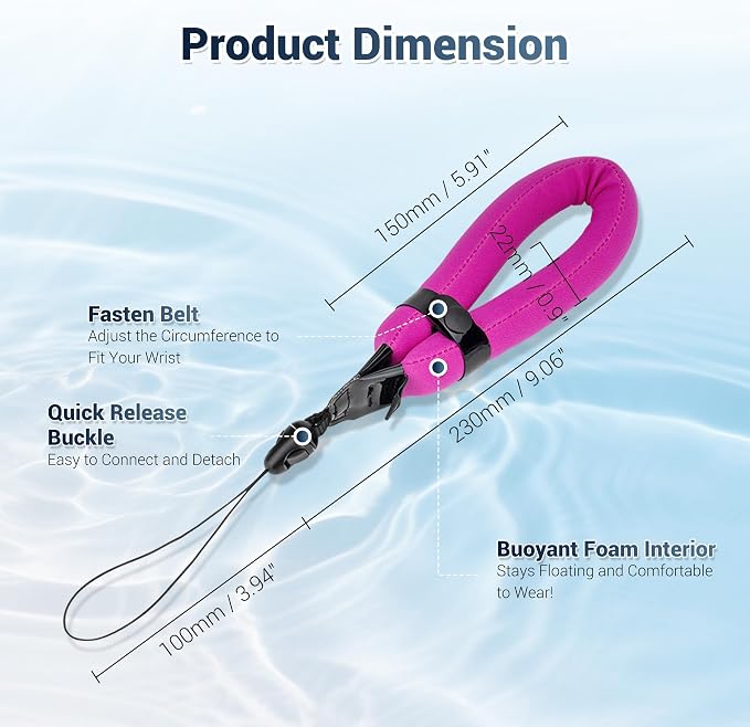 JJC Waterproof Camera Float Floating Strap - Image 6