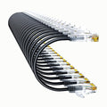 Cat6a Patch Cables 3ft Slim, Cat6 Ethernet Patch Cable Pure Copper, Flexible by 10Gsupxsel
