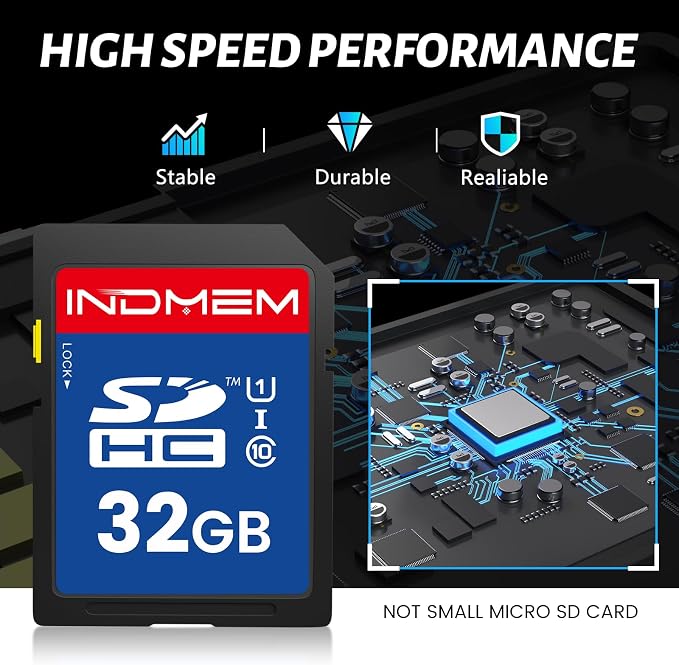 SD Card 32GB, 5 Pack SDHC Memory Cards UHS-I U1 Class 10 High-Speed Full HD - Image 6