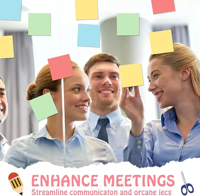 Fainne 60 Pack Sticky Notes Bulk Back to School Supplies Self Stick Note Pads Paper Memo for Office First Day of School Student Teacher Essentials (3x3inch,Lively Colors)