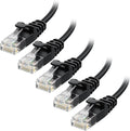 Cable Matters 10Gbps 5-Pack Snagless Cat 6 Ethernet Cable - 7ft by CableMatters