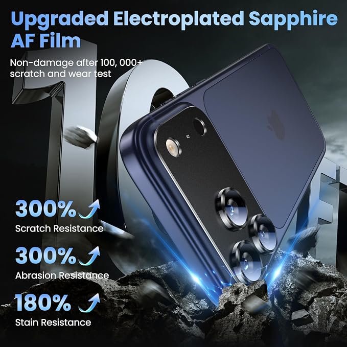 Uyiton Compatible with iPhone 17 Pro Max Camera Lens Protector - Image 7