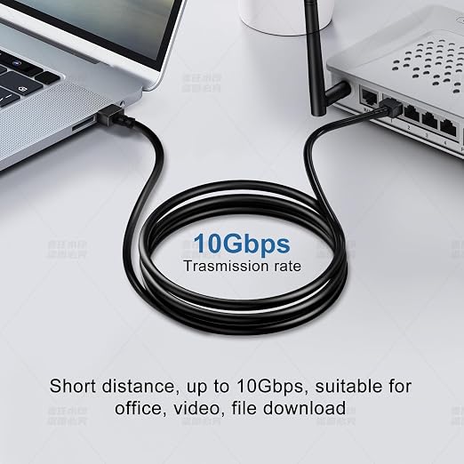 Ultra Thin Cat 6A Ethernet Cable 25 Feet 2Pack, Flexible & Slim Rj45 Cat6a LAN - Image 2