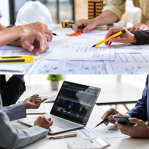 HARFINGTON 2pcs Metal Straight Ruler 30cm Metric SAE Aluminum Alloy Measuring Rulers Scale Tool with Hole for Measure Study Reading Classroom Office, Yellow