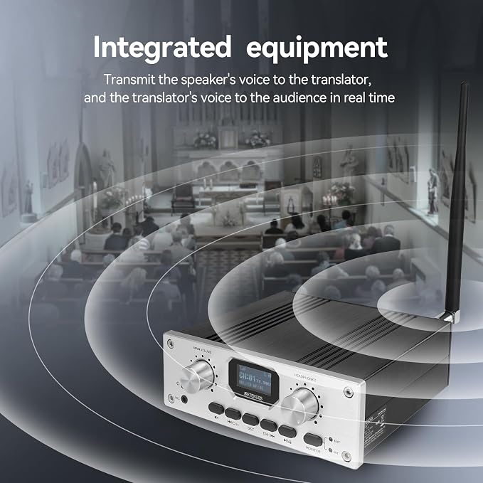 Retekess TT119 Assistive Listening Devices, Church Translation System, - Image 4
