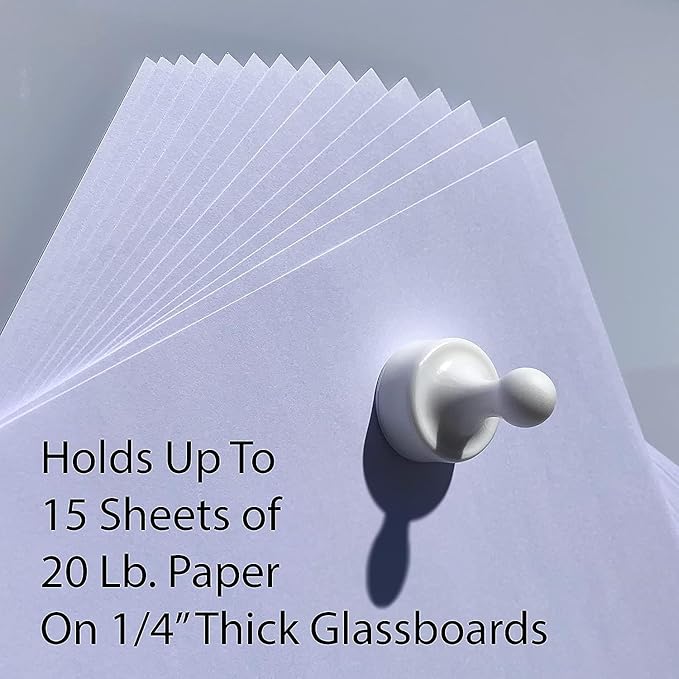 GLASSBOARD STUDIO Powerful Neodymium Magnets, Pawn-Shaped - Strong Fridge/Refrigerator and Whiteboard Magnet, Ideal for Office, Kitchen, Crafts - Rare Earth, Heavy Duty (2, Breezy Blue)